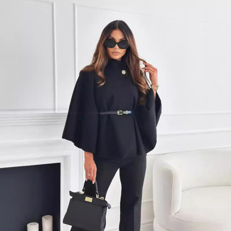 LEA - Chic butterfly jacket with belt